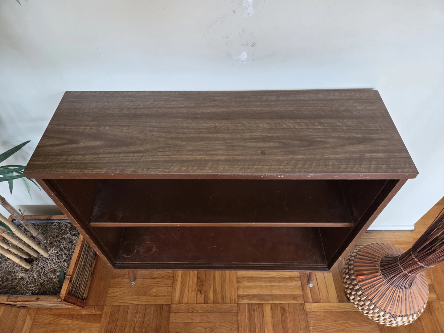 MCM Walnut Finish Narrow Two Tier Bookcase - photo 4