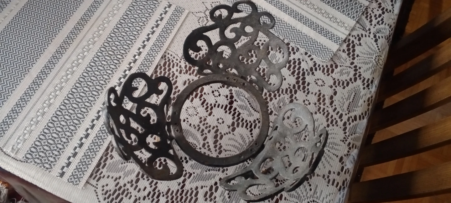 Ornate Metal Cast iron Holder Stand