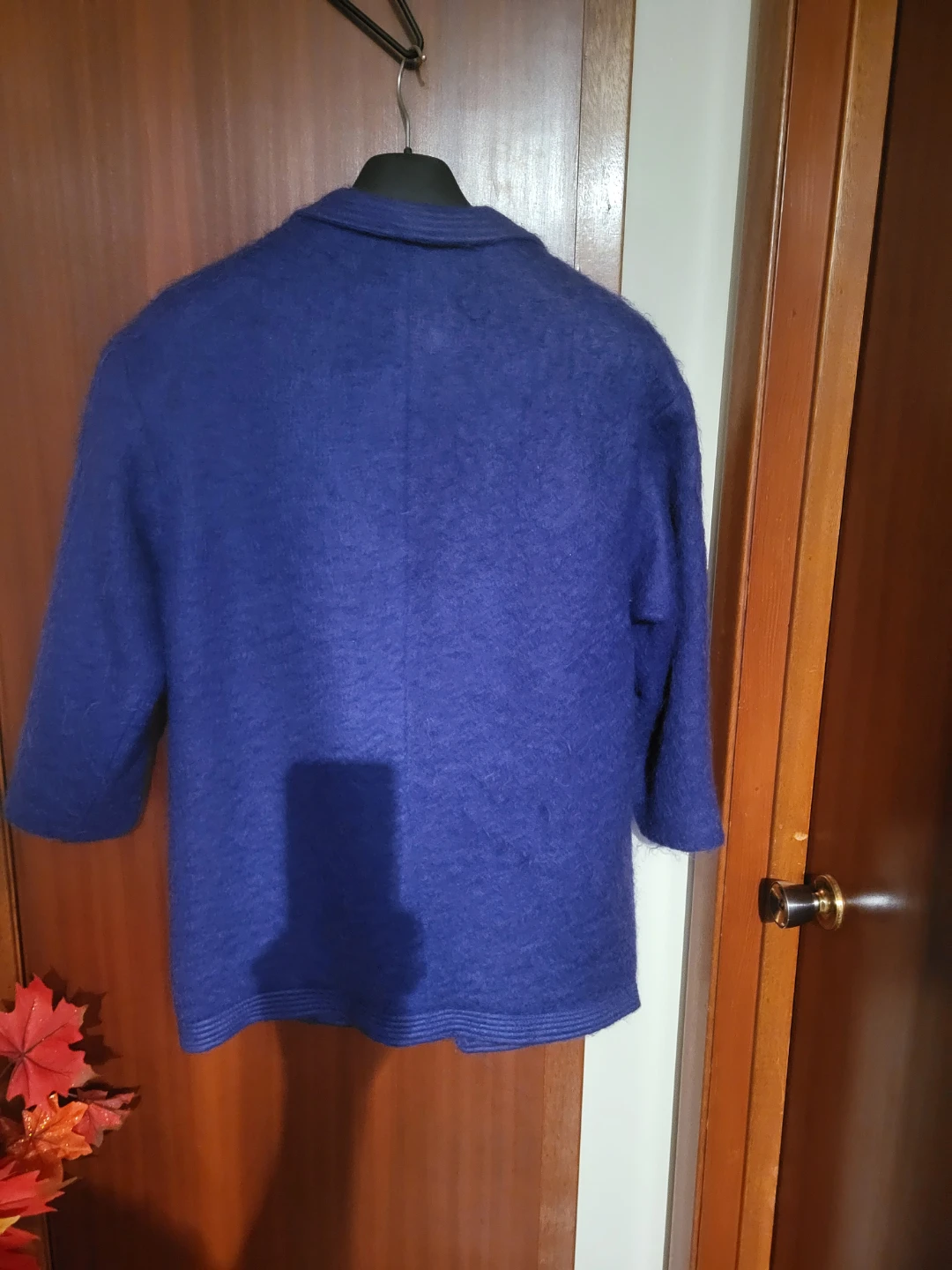 George David Fashions Purple Wool Blend Open Front Blazer - photo 5