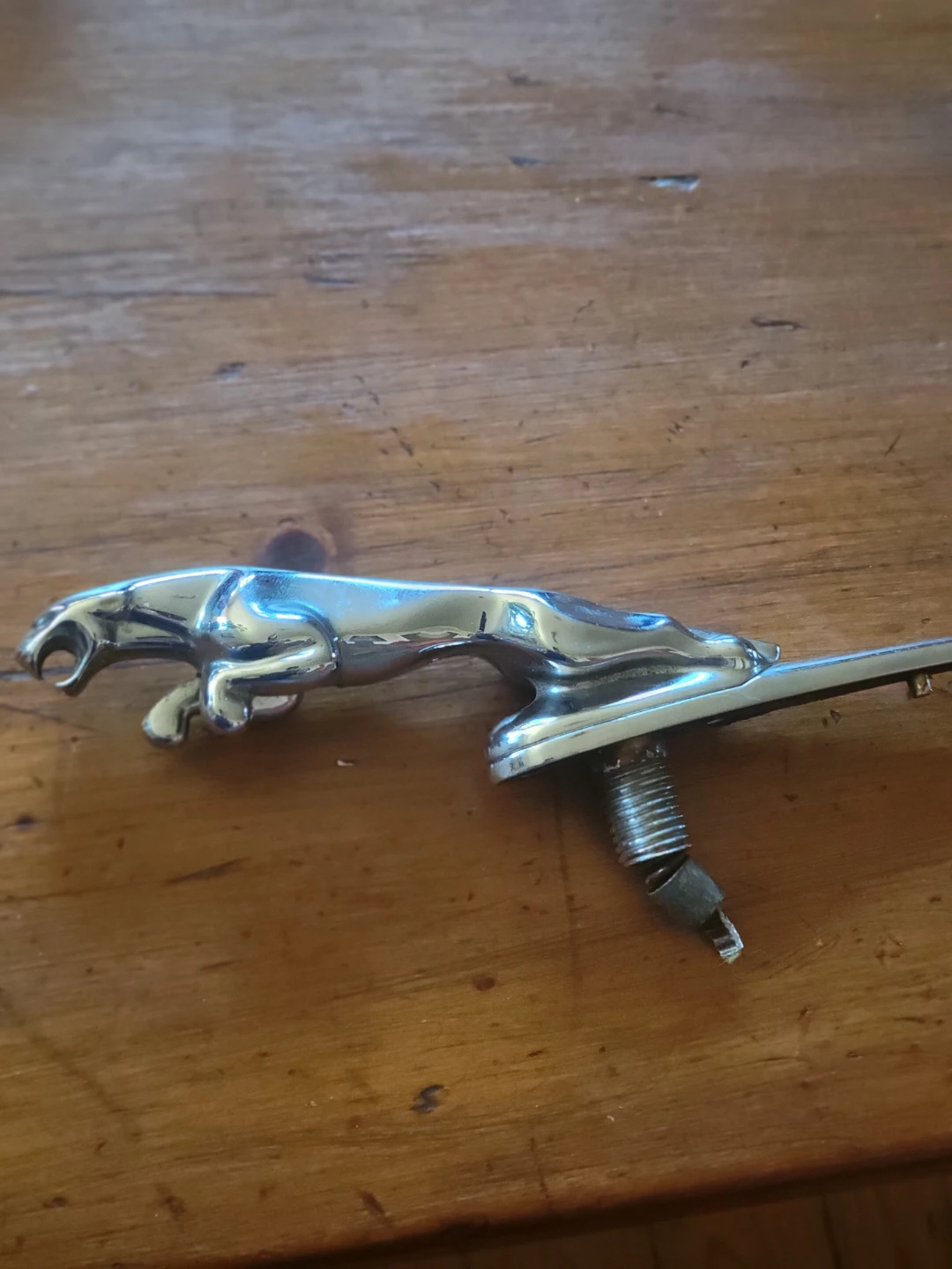 Jaguar Hood Ornament Leaping Cat Badge Emblem