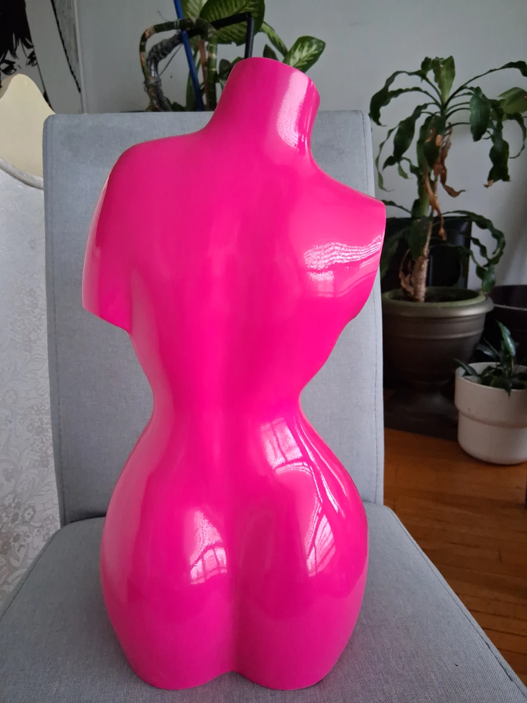 Bright Fuscia Pink Female Mannequin Torso Display - photo 3