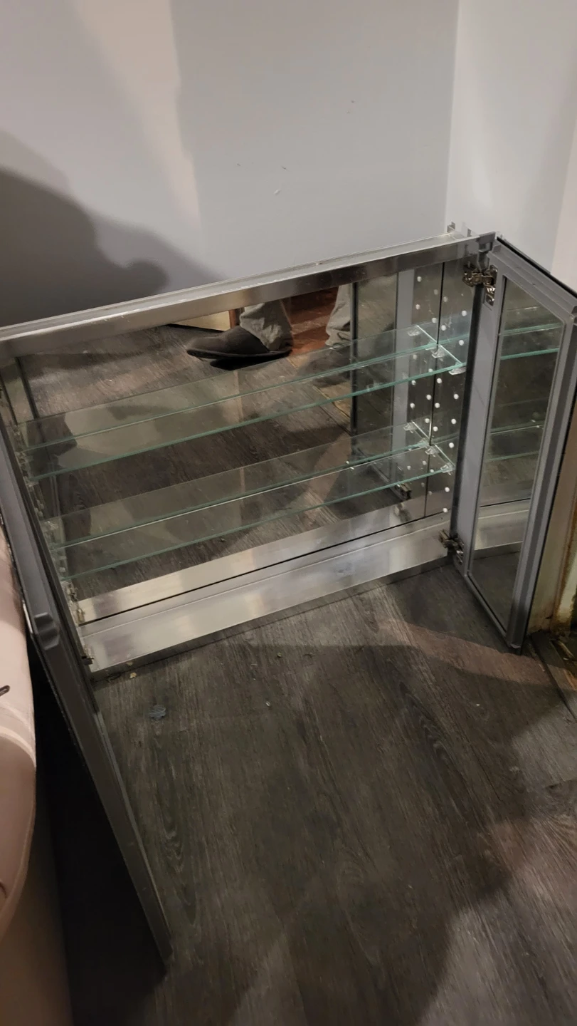 Mirrored Medicine Cabinet with Shelves