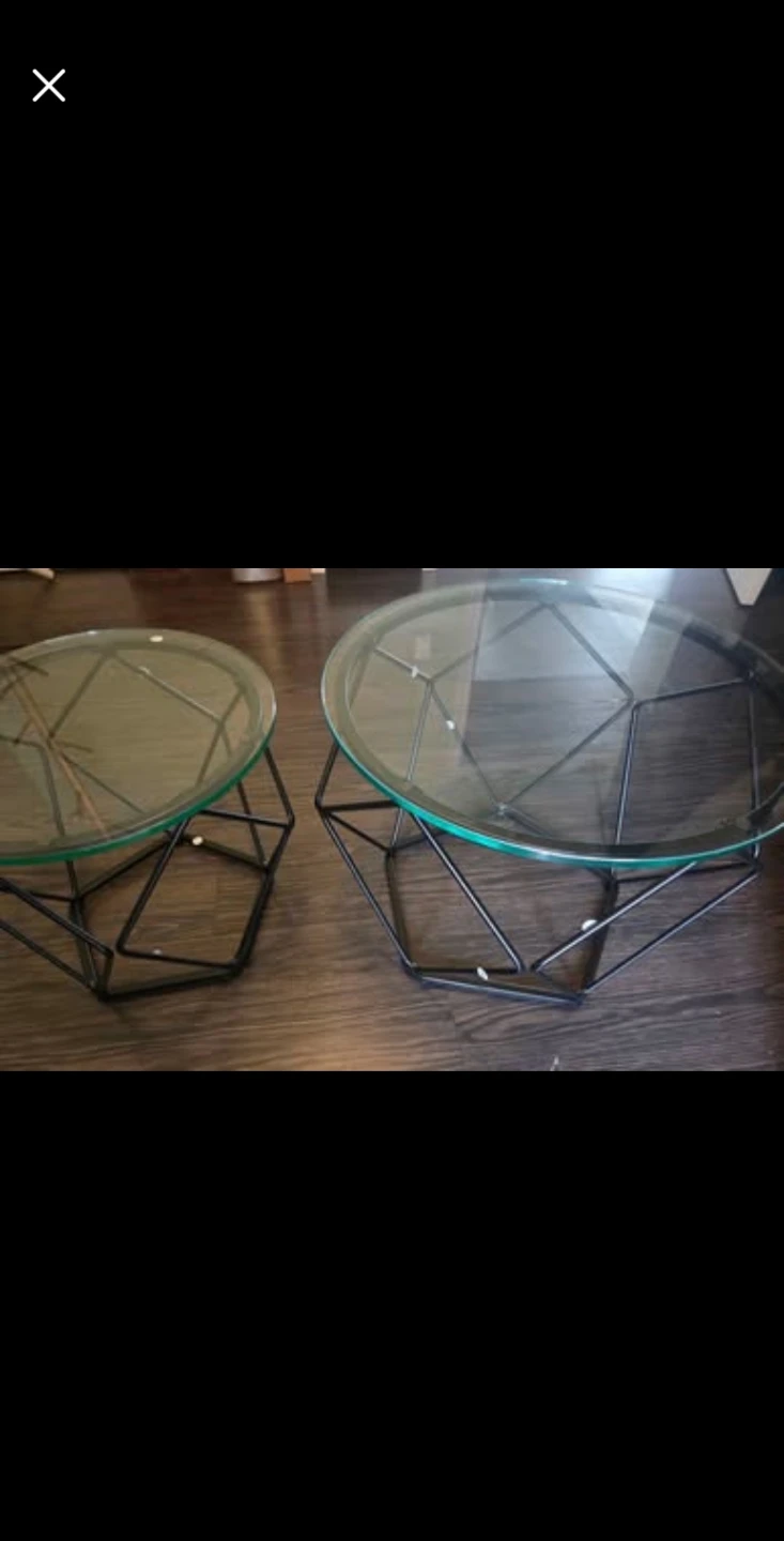VASAGLE  ,Small Coffee Table Set of 2, Round - photo 2