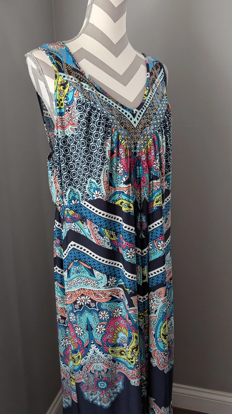 Oneworld Boho Maxi Dress Size 2X - photo 3