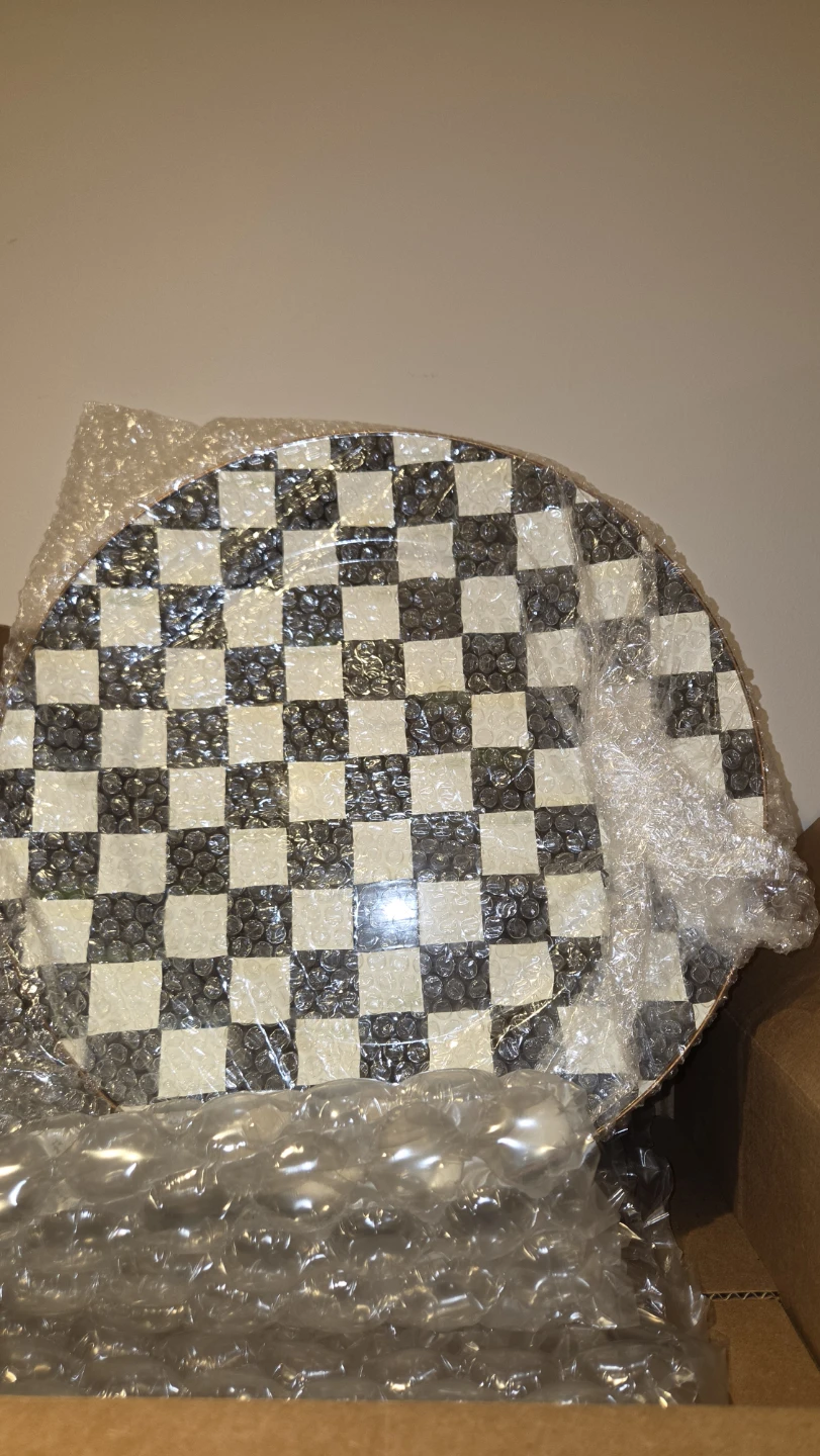 Mackenzie-Childs Courtly Check Charger Plate