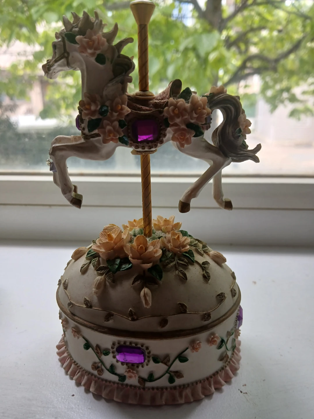 Set of 3 Decorative Carousel Horse Music Boxes