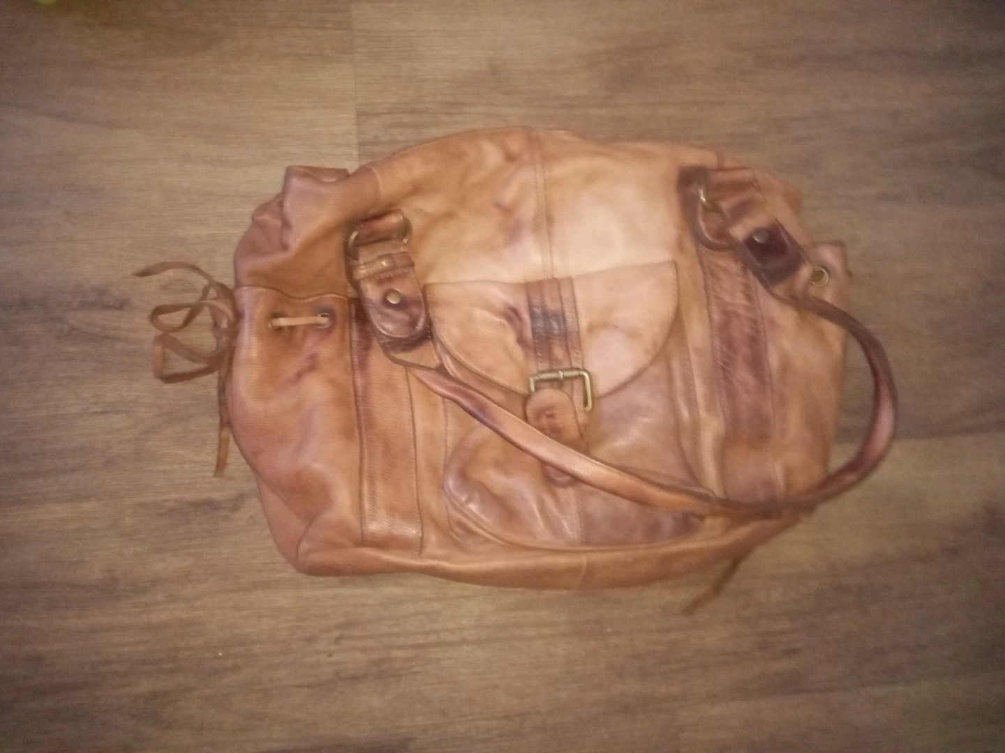 Brown Leather Shoulder Bag