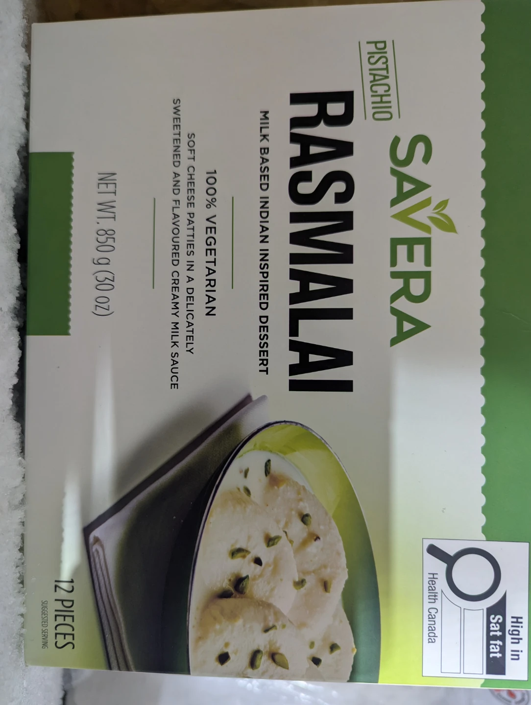 Savera Pistachio Rasmalai - 850g