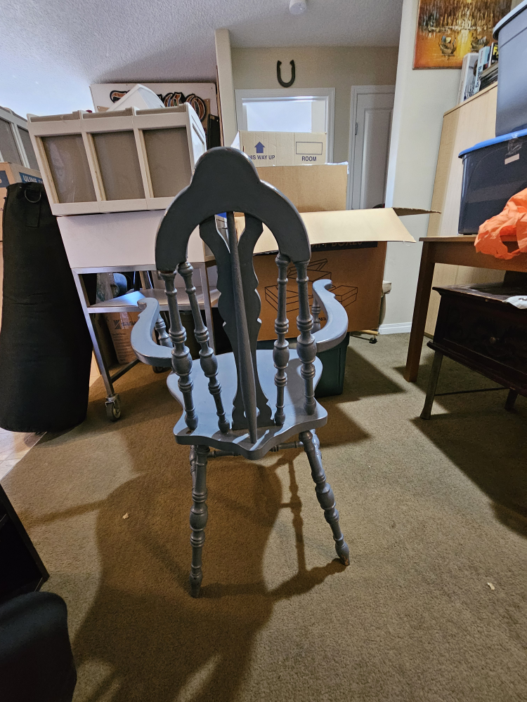 Blue Spindle Back Armchair - photo 2