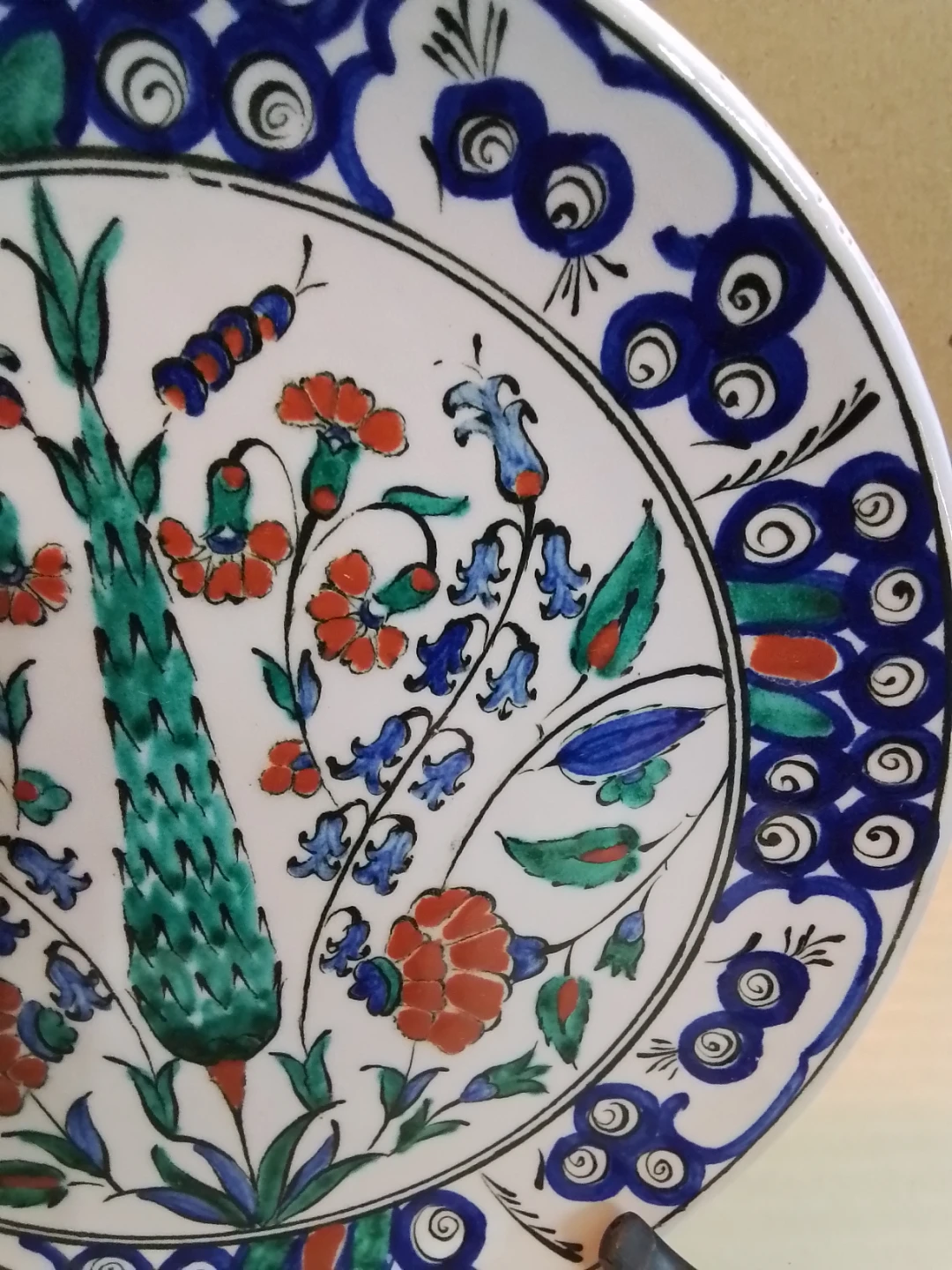 Vintage Hand Painted Greek Majolica Plate 8.5" - photo 4