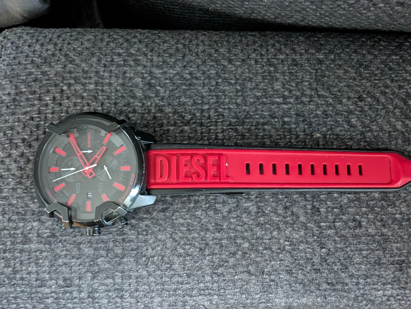 Diesel Watch - Black and Red Chronograph