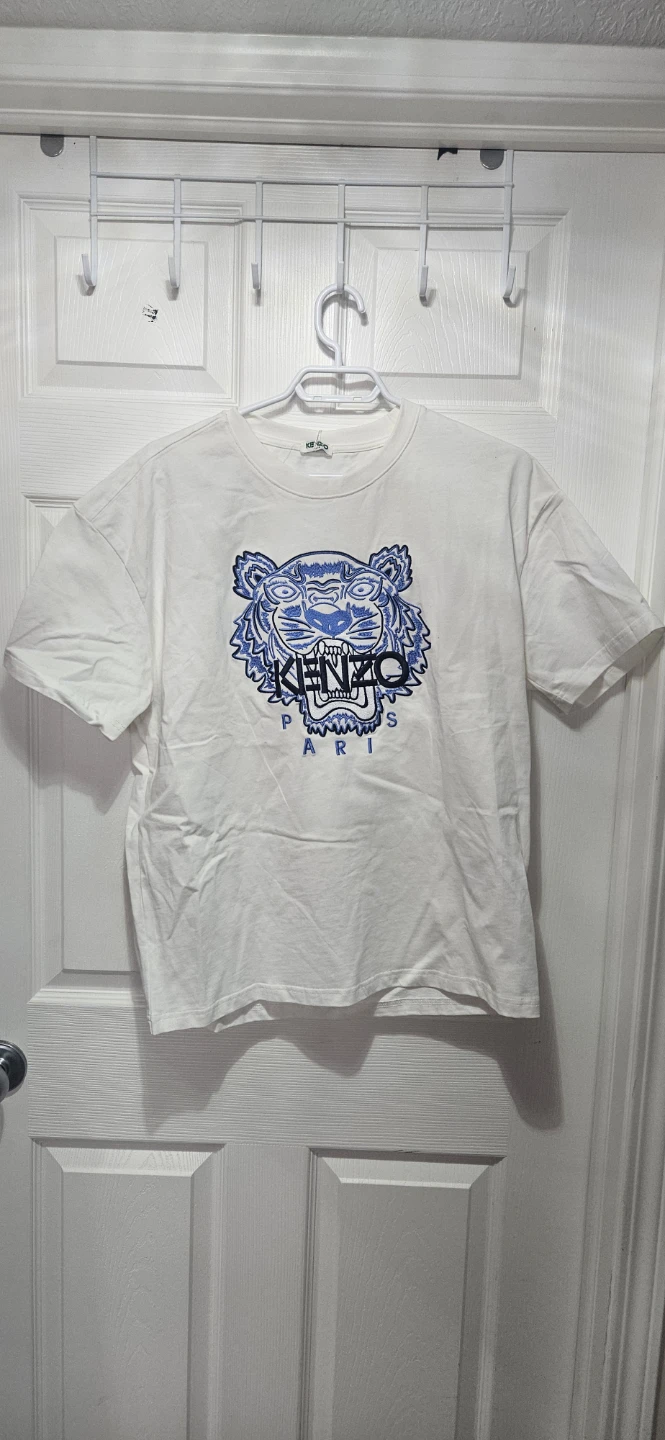 Kenzo Paris Tiger Logo T-Shirt - White - Size 2XL