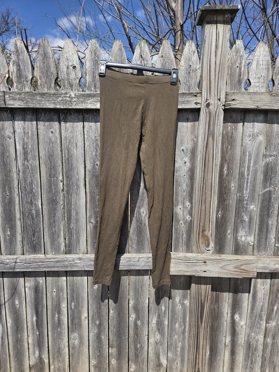 Olive Green Knit Leggings - photo 2