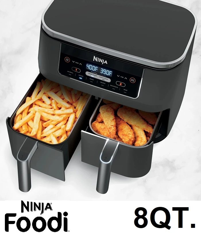 Ninja Foodi 6-in-1 8-qt. (7.6L) 2-Basket Air Fryer DualZone Tech