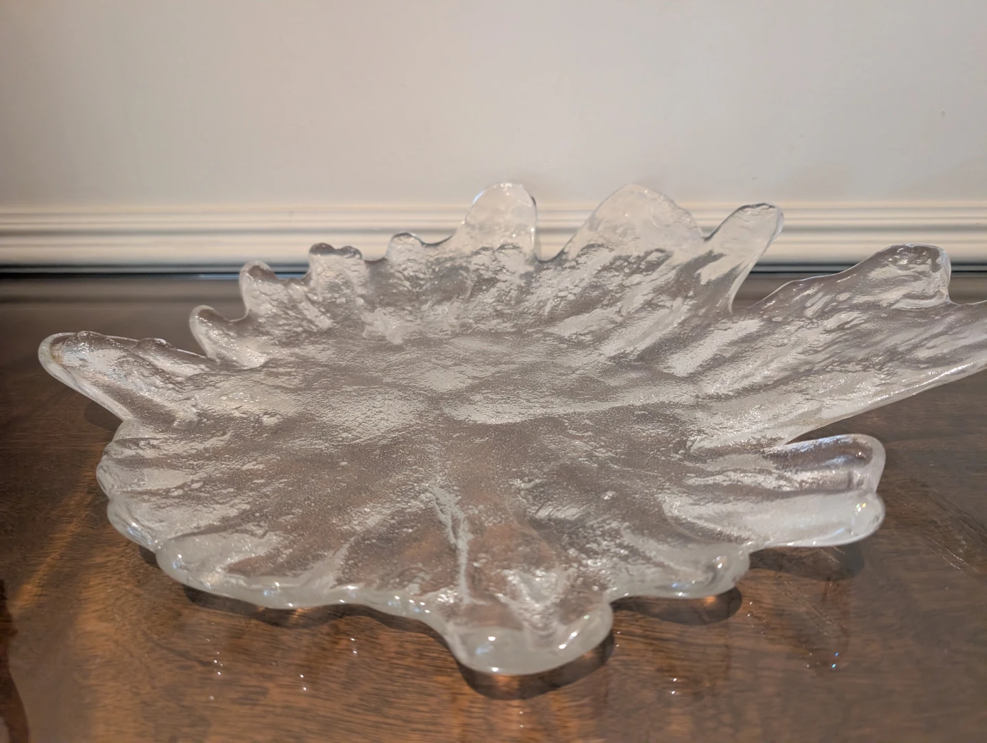 Clear Glass Starburst Bowl