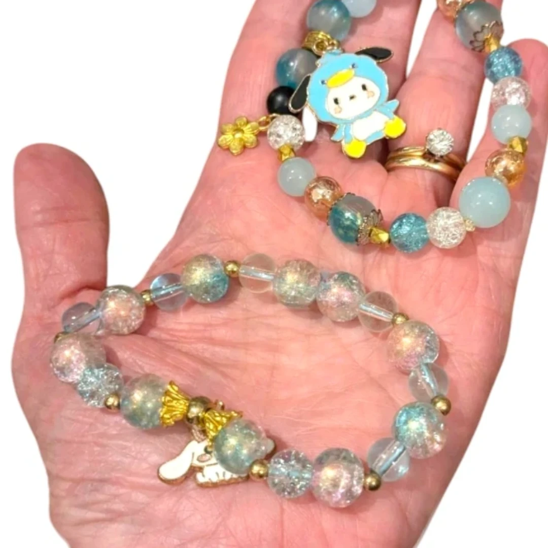 Handcrafted bracelets Hello Kitty,  Pompompurin SANRIO Kawaii - photo 4