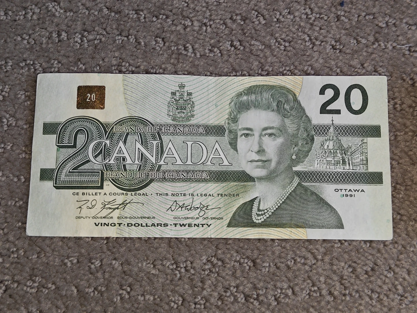 Set of 3 Vintage 1991 Canadian $20 Bills Birds of Canada Series - photo 2