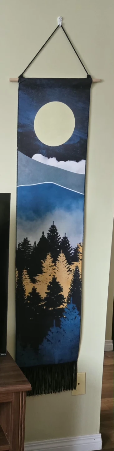 Boho Forest Wall Tapestry Banners – Matching Set of 2 - photo 2