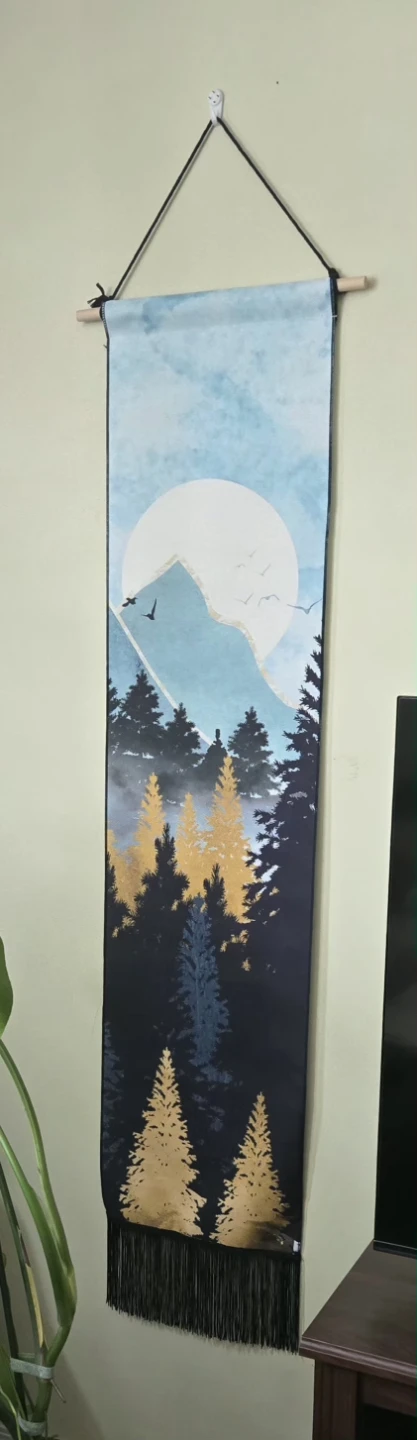 Boho Forest Wall Tapestry Banners – Matching Set of 2 - photo 3