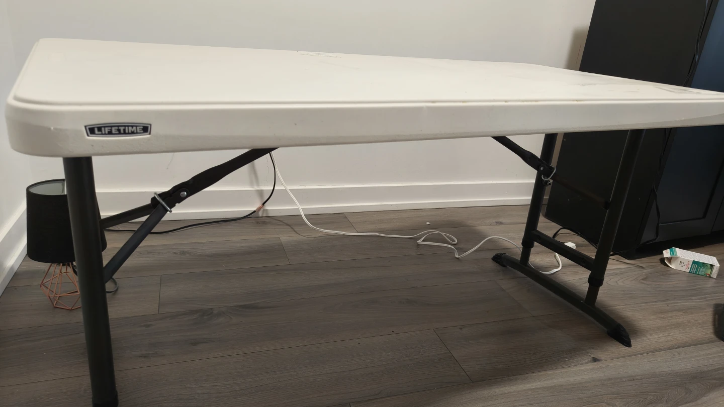 Folding Table – Adjustable Height (3 Levels) – LIFETIME Brand