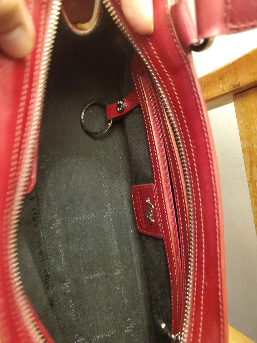 MONSAC Red Leather Handbag - photo 4