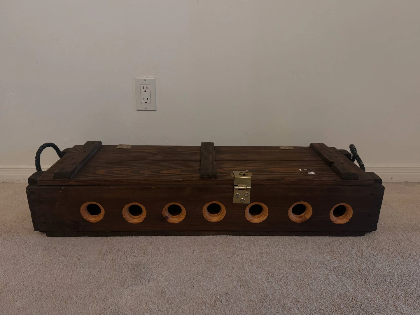 Vintage Wooden Crate Style Wine Rack - photo 3