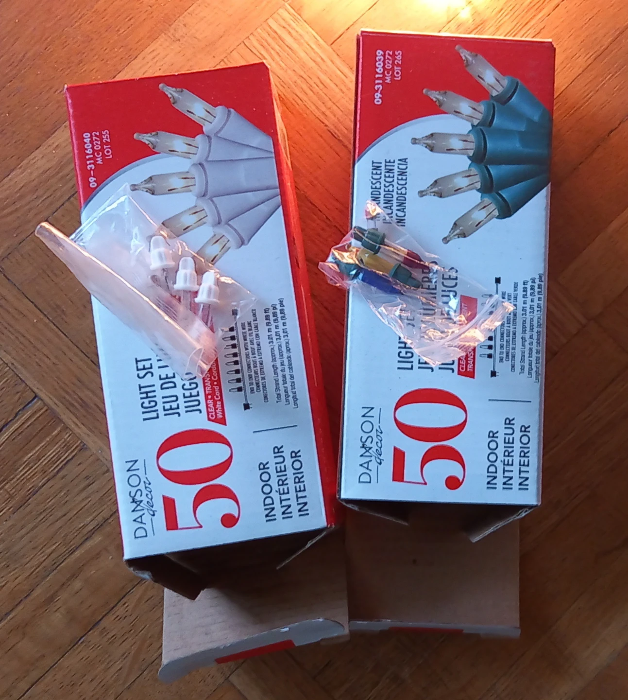 2 sets of 50 LEDs for indoor lighting