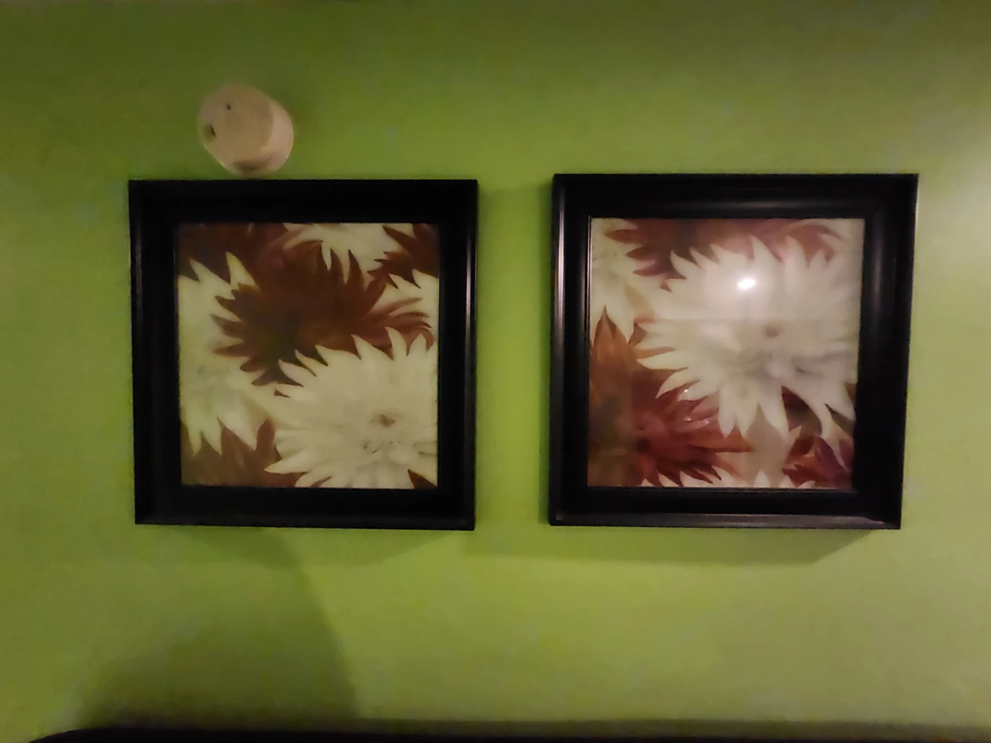 Set of 2 Modern Floral Framed Art - White & Orange Dahlias - photo 3