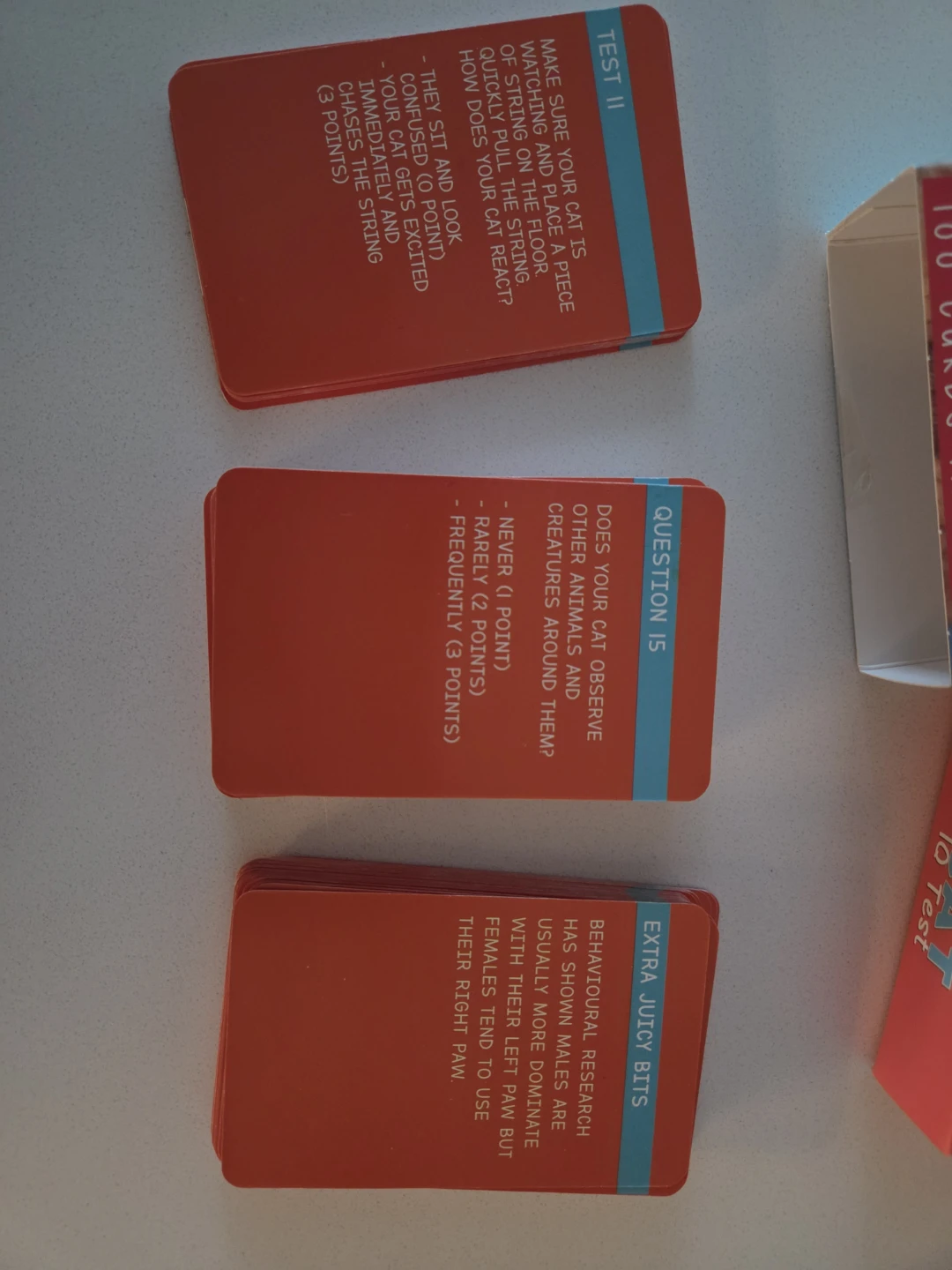 Cat IQ Test Game Cards - photo 4