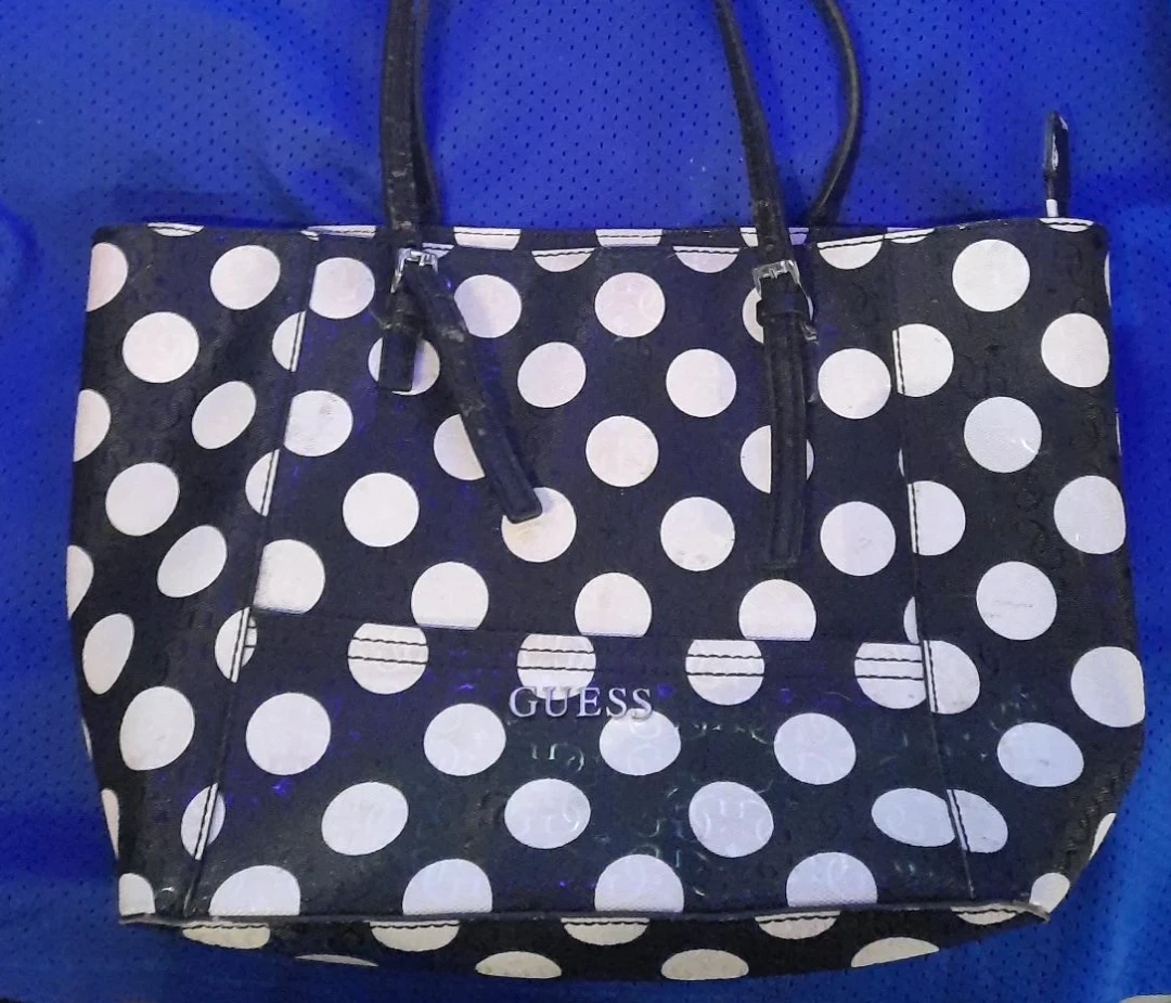 GUESS polka dot tote bag