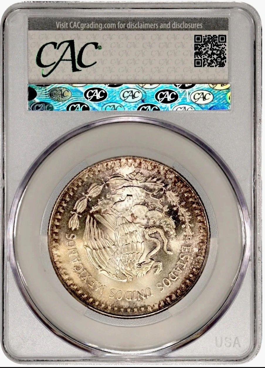 🔥🔥Better Date 1991–1 Ounce Silver Libertad  MS-65, HUGE Toner!🔥🔥 - photo 2