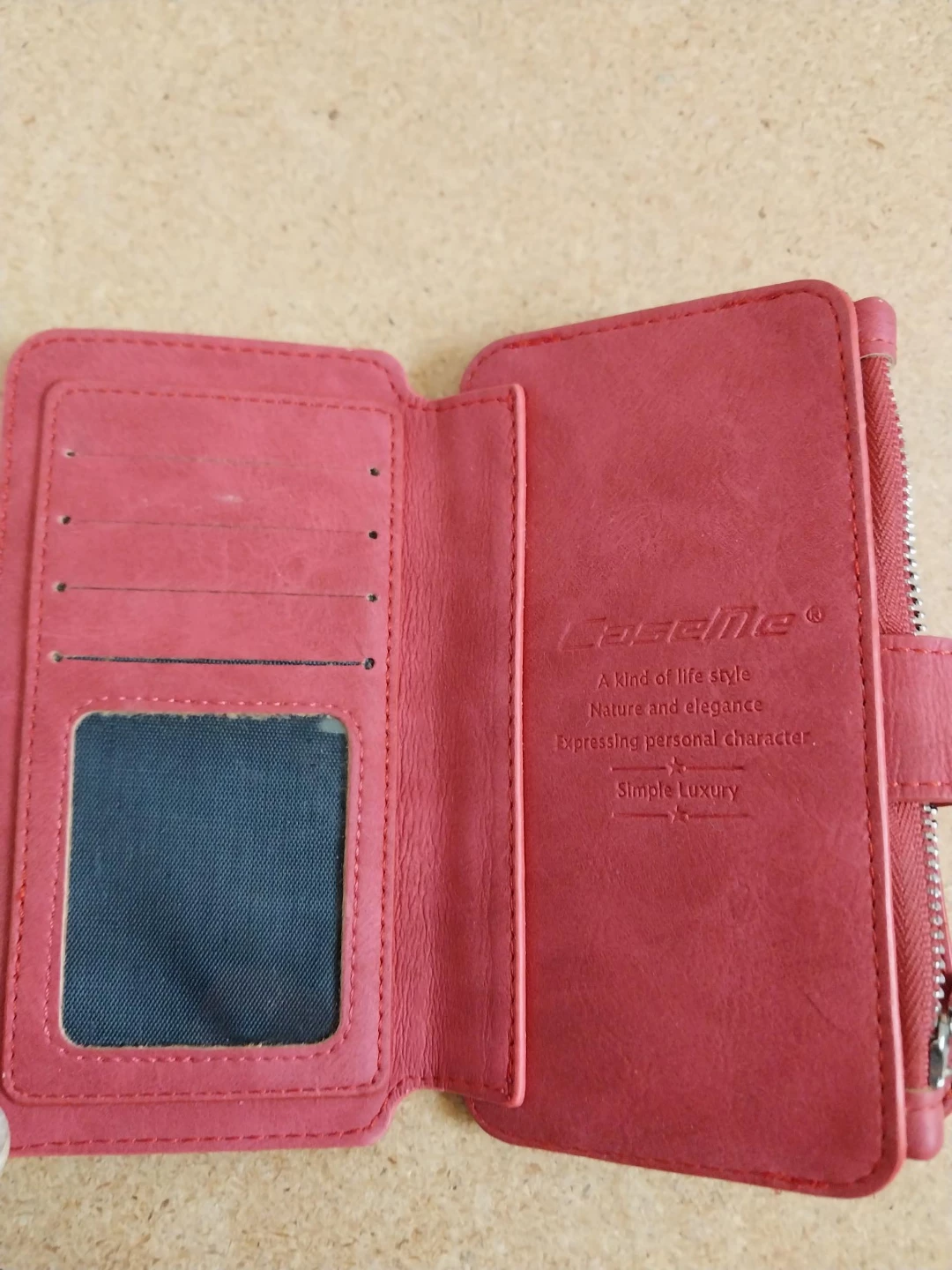 Caselize Pink Wallet with many card Slots and Zippered Section. - photo 2