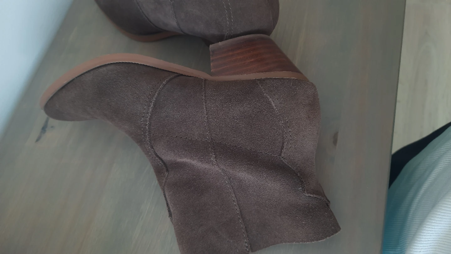 Cool Brown Suede Ankle Boots - photo 3