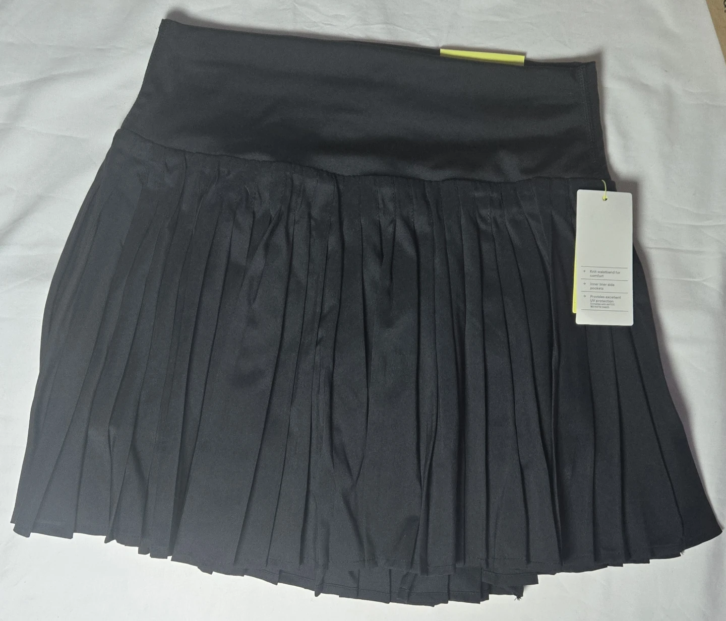 All in Motion Black Woven Pleated Skirt with Shorts