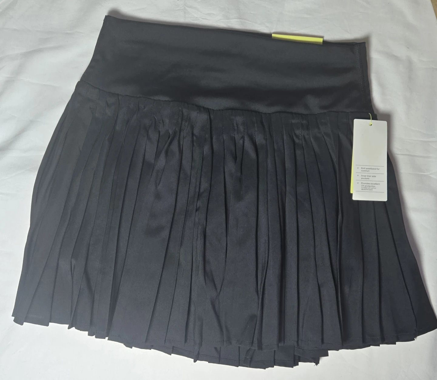 All in Motion Black Woven Pleated Skirt with Shorts - photo 2