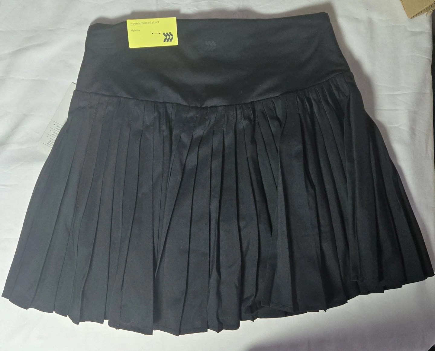 All in Motion Black Woven Pleated Skirt with Shorts - photo 3