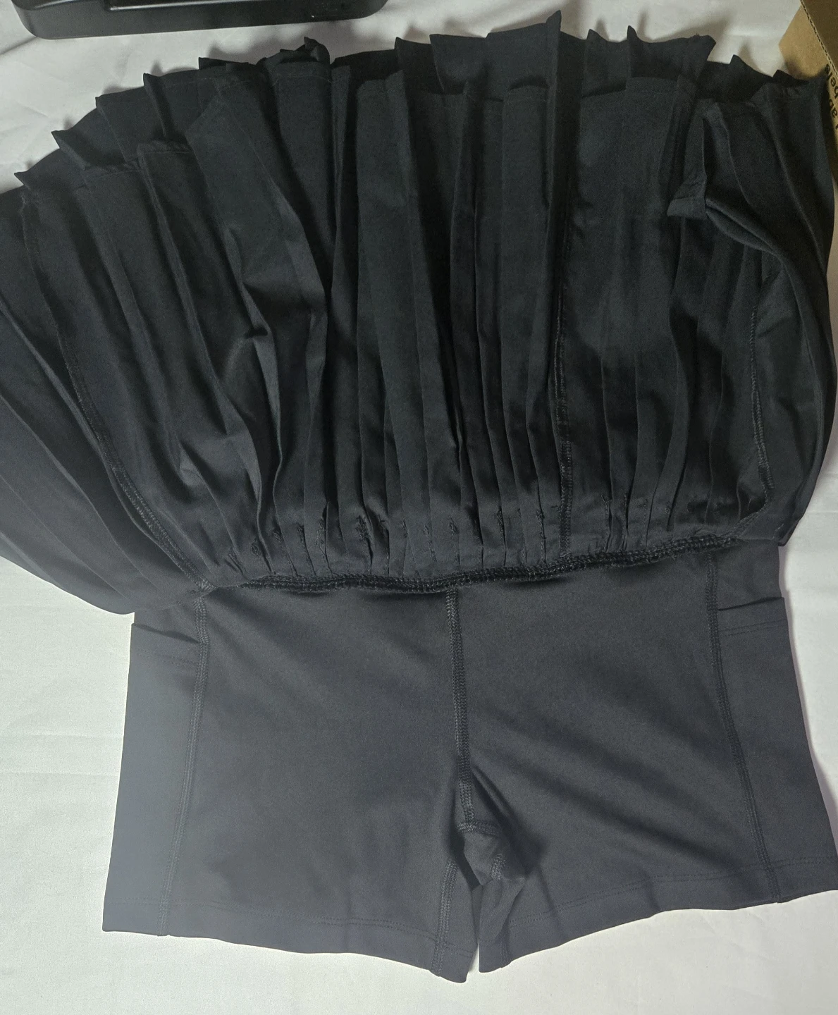 All in Motion Black Woven Pleated Skirt with Shorts - photo 5
