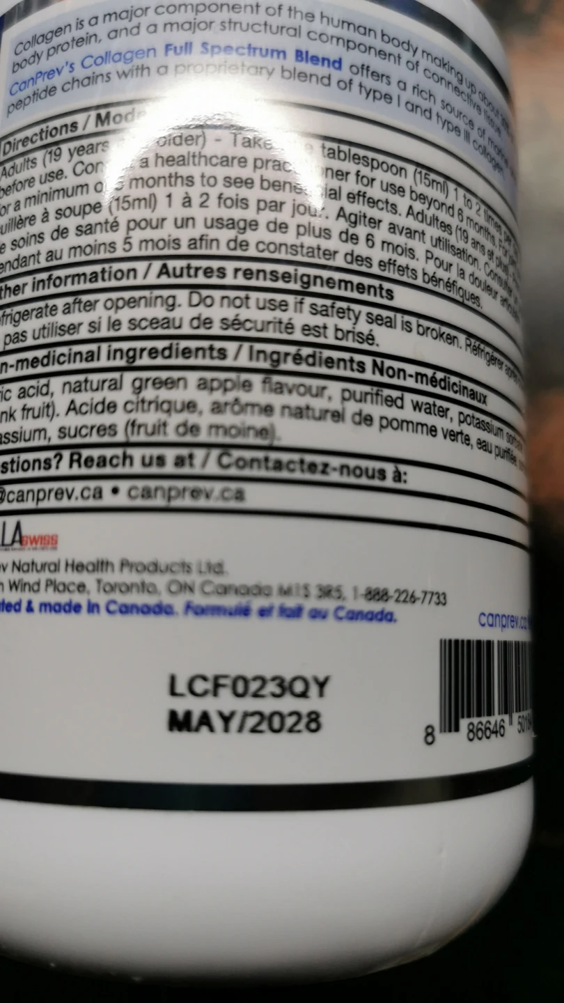 CanPrev Collagen Full Spectrum Blend Liquid 500ml - photo 2