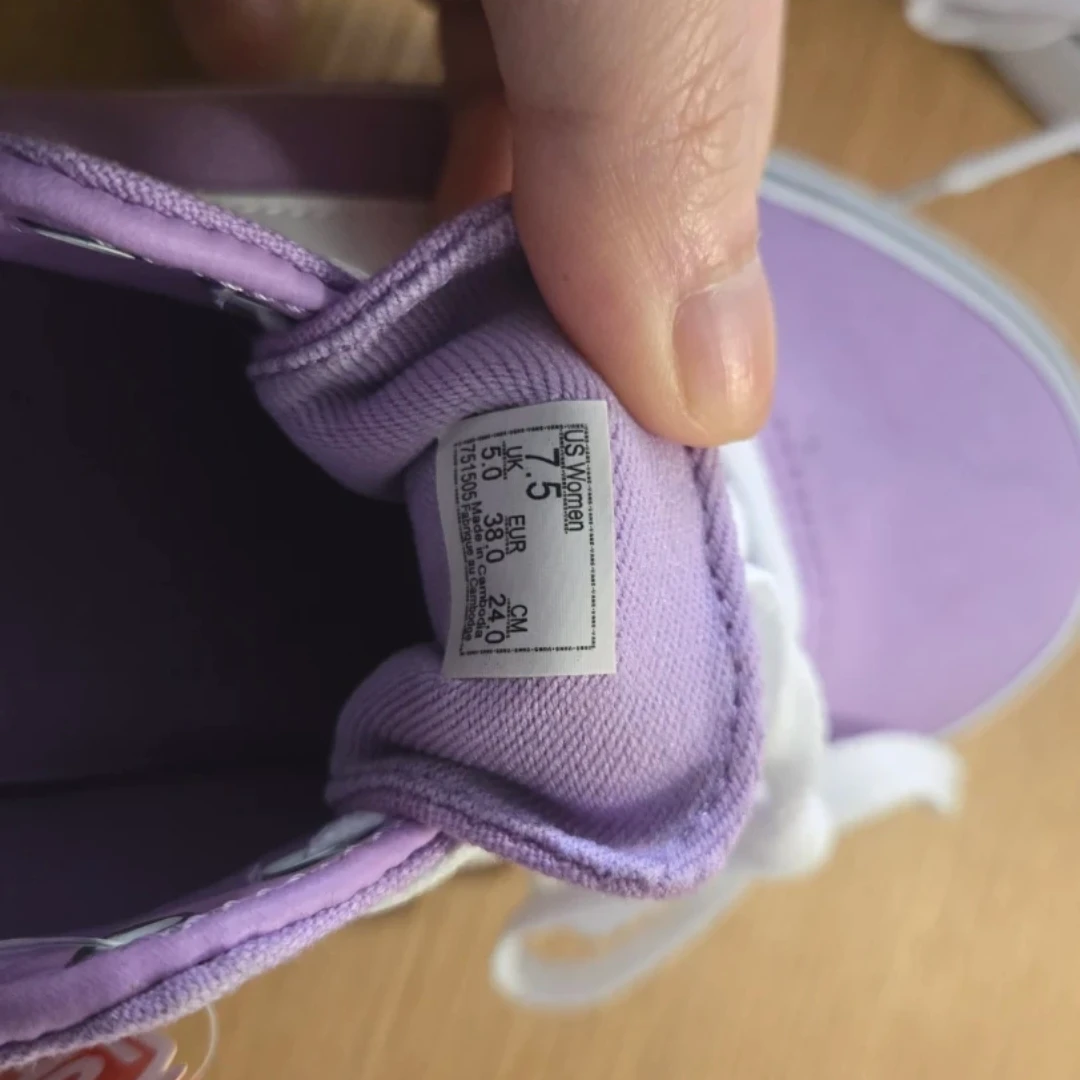 Vans Ward Lavender Canvas Shoes Women's US 7.5 - photo 2