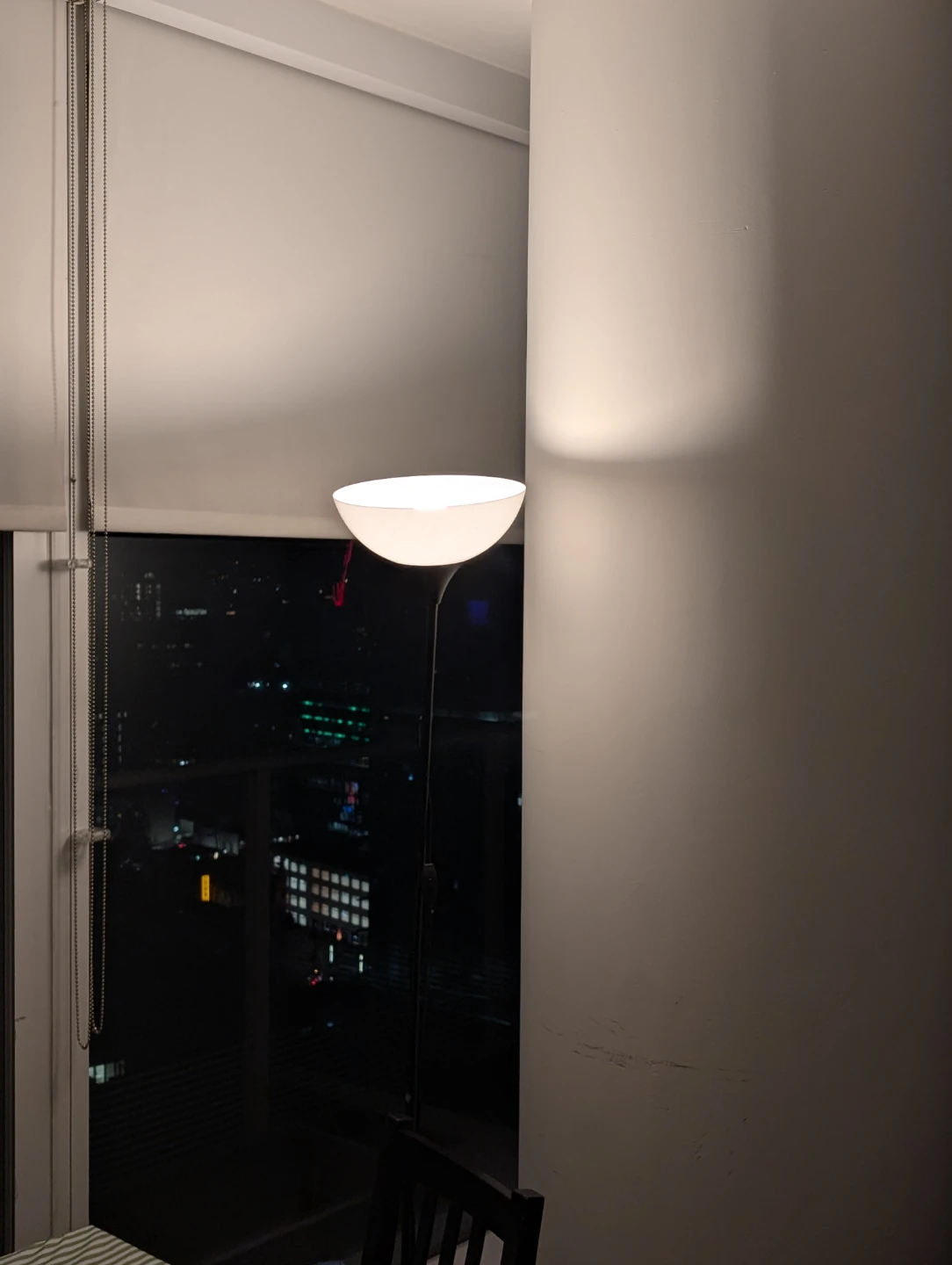 White Floor Lamp with Extra Bulb - photo 2