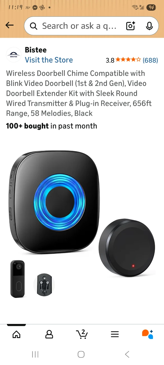 Wireless Doorbell Chime Extender Kit