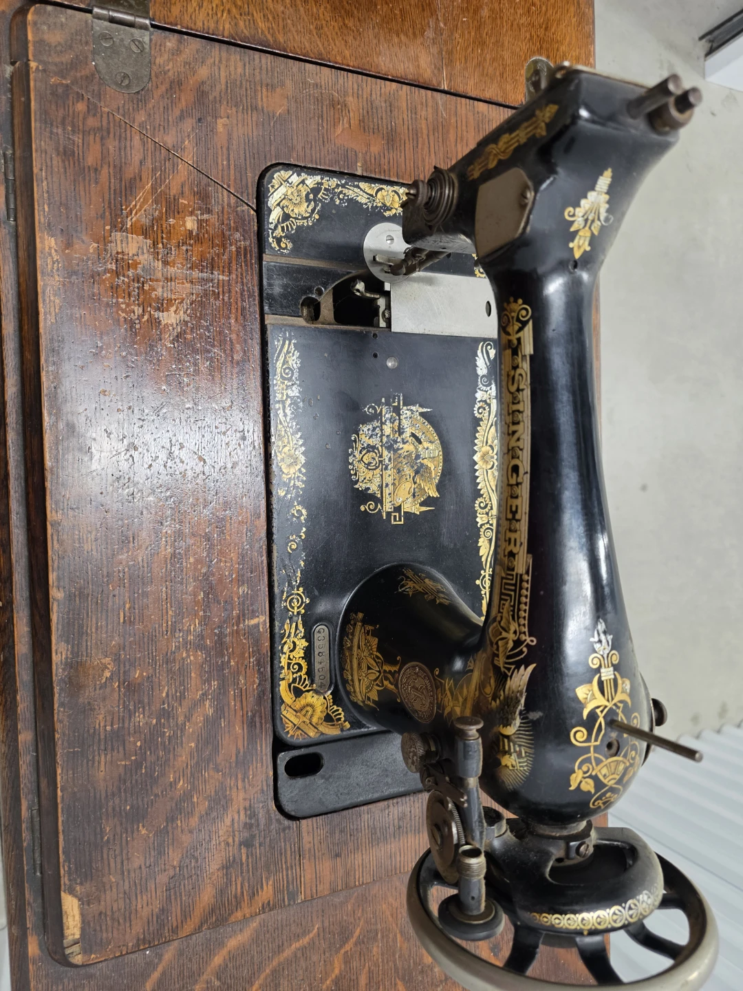 Singer Pedal sewing machine certainly 1910 - photo 5