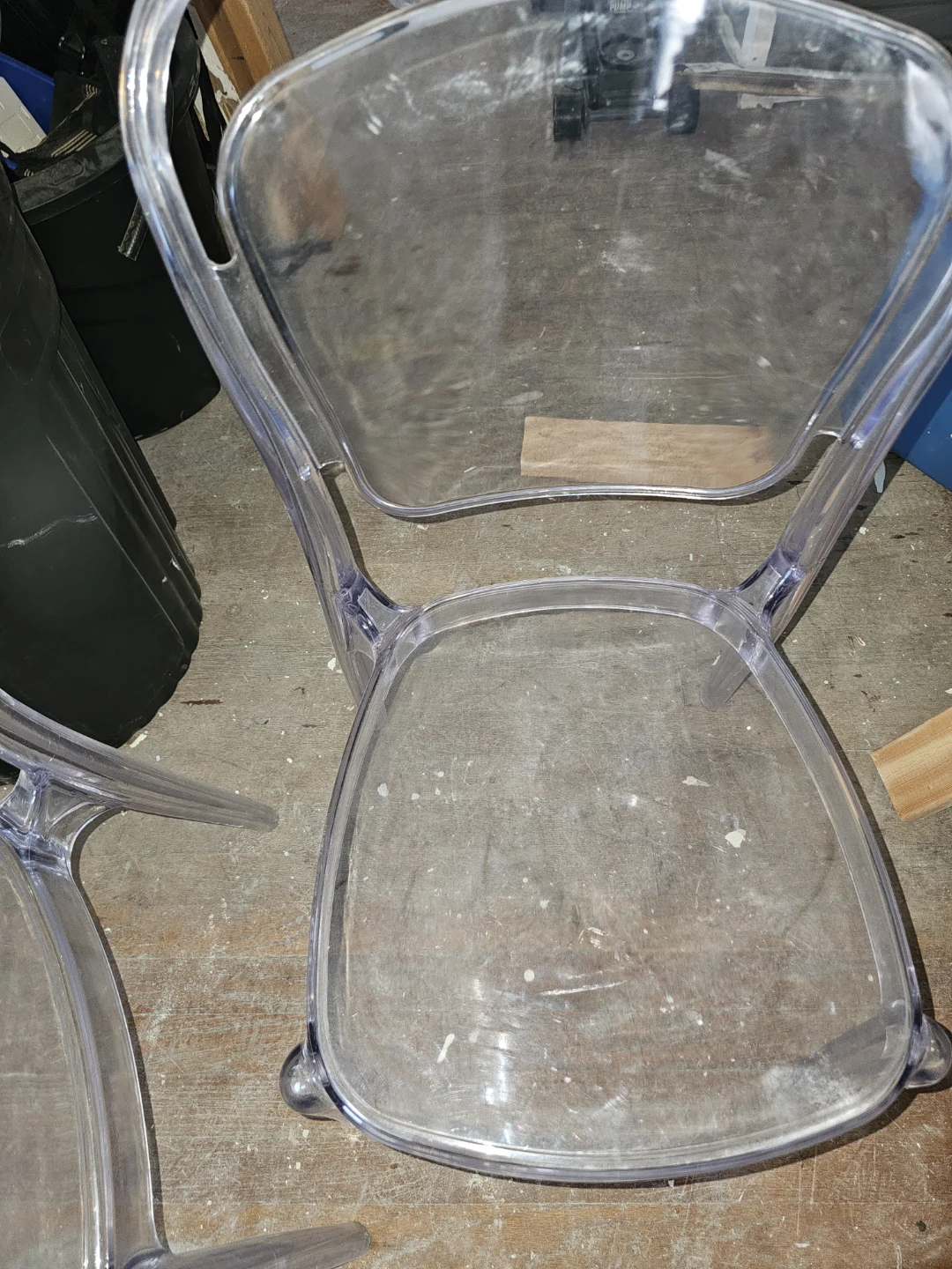 Transparent Ghost Style Dining Chairs (Set of 2)