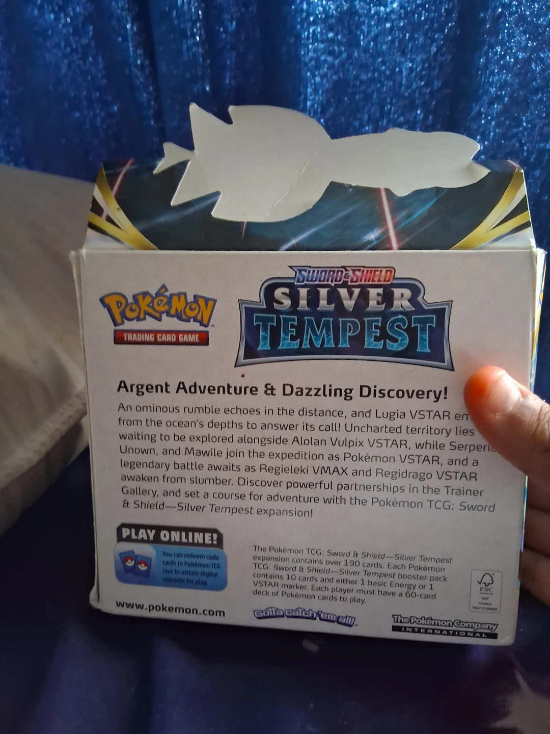 Pokemon Sword & Shield Silver Tempest Booster Box - photo 2