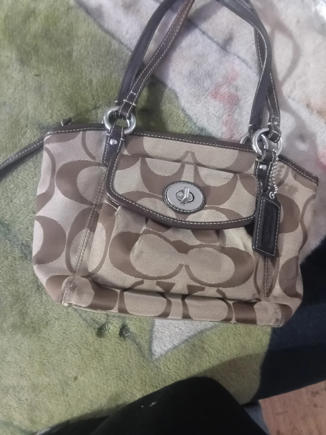 Coach Monogram Canvas Handbag