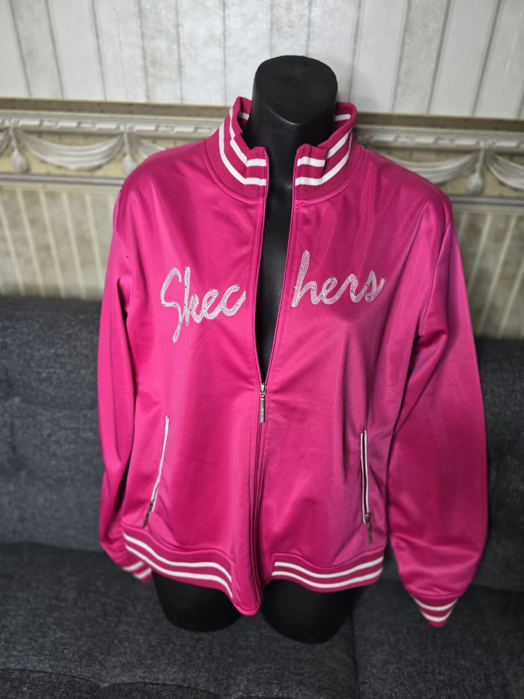 Hot Pink Skechers Track Jacket size M - photo 2