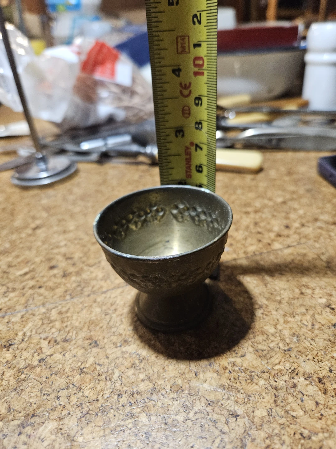 Vintage Metal Egg Cup Holder - photo 5