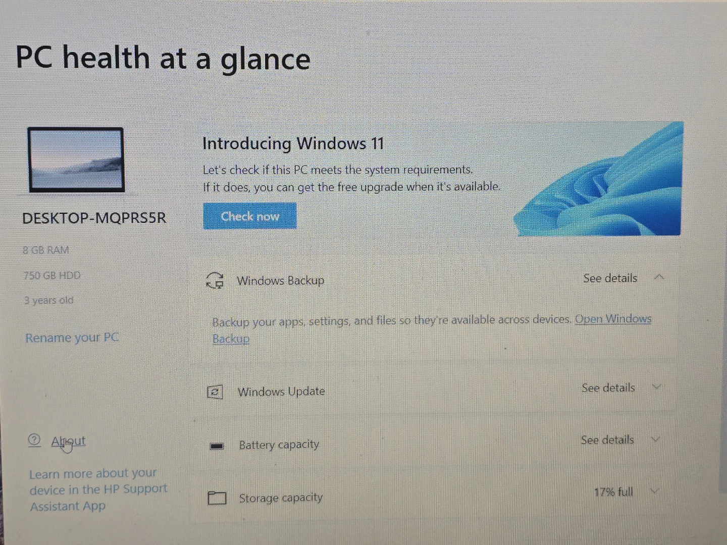 HP Laptop 15-bs0xx Desktop-MQPR5SR - photo 3