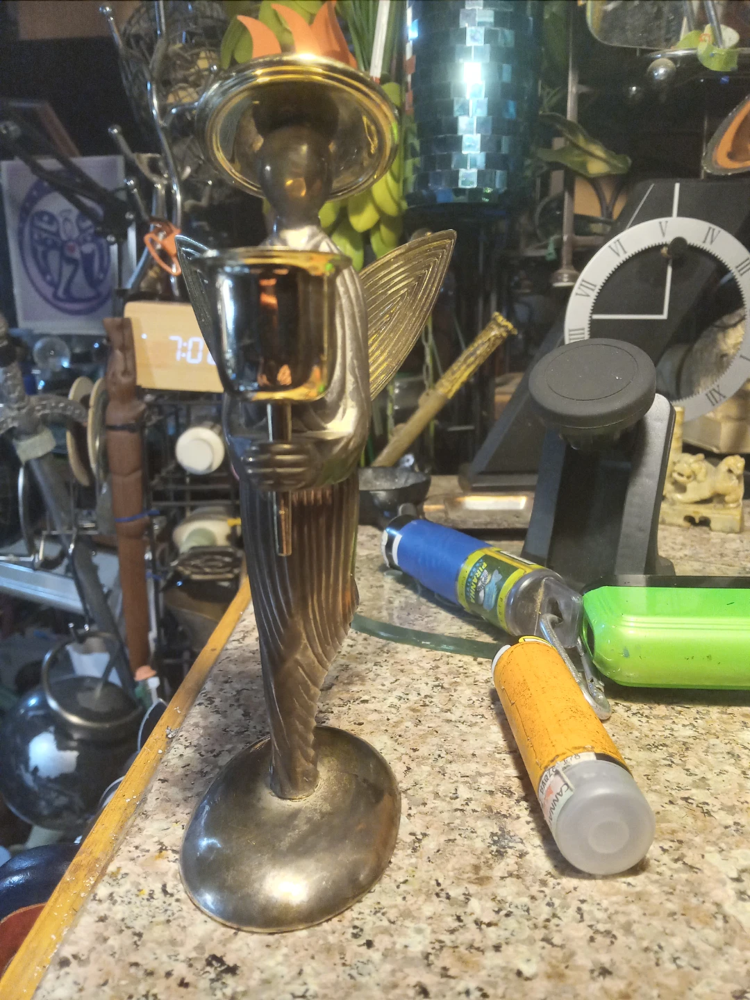 Vintage Angel Candlestick Holder - photo 2