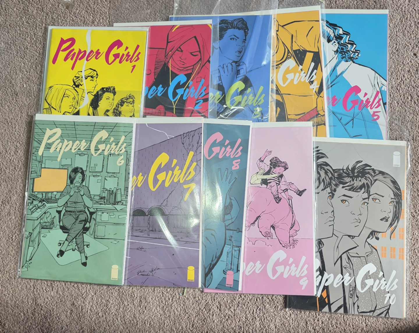 Paper Girls Comic Books Issues 1- 10